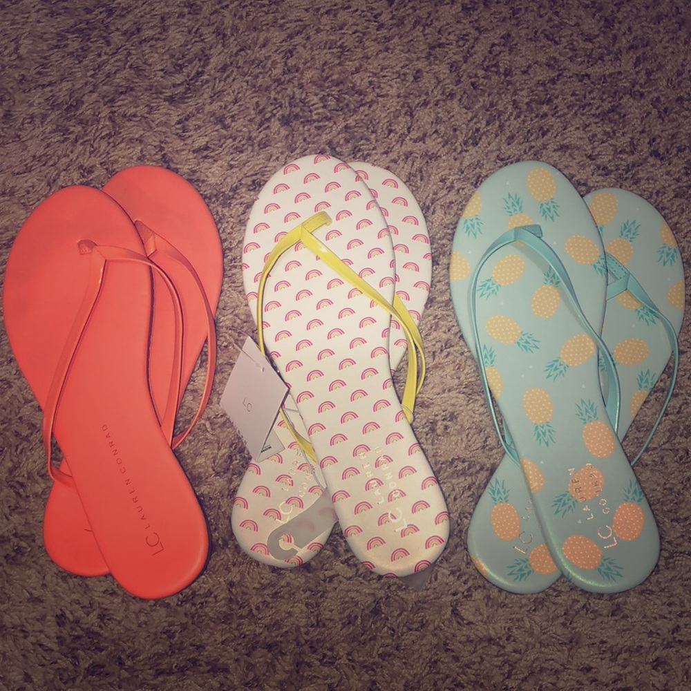 Lauren Conrad Flip Flops Size 10